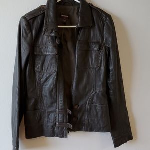 Leather danier jacket